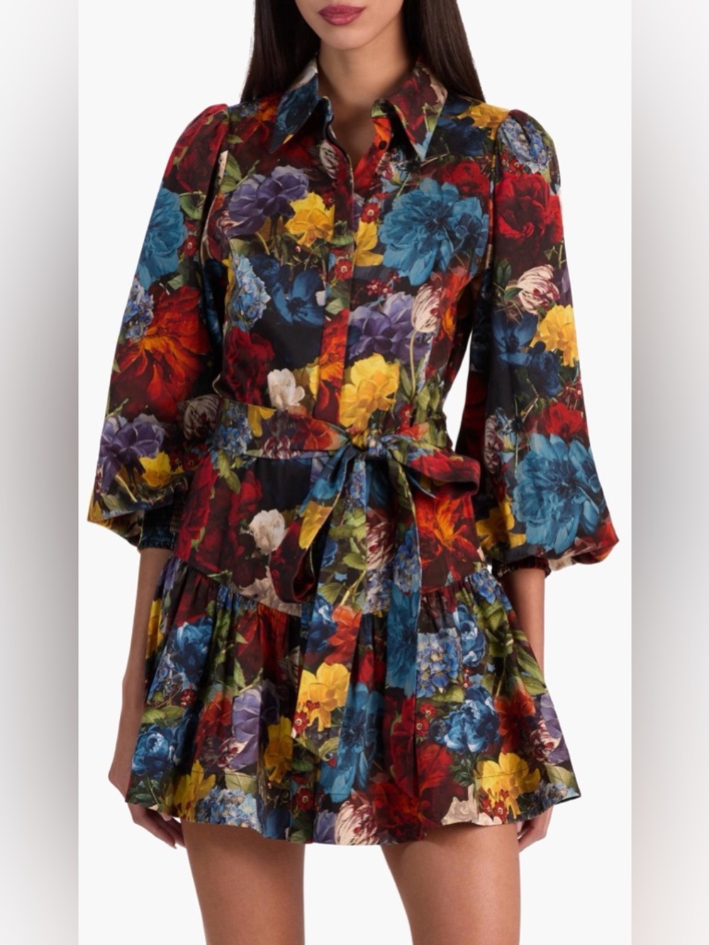 ALICE + OLIVIA Lily Drop-Waist Shirt Dress